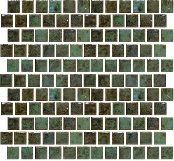 Verde Green 1x1 Porcelain Pool Tile