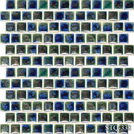 Crystal Emerald Blue 1x1 Pool Tile