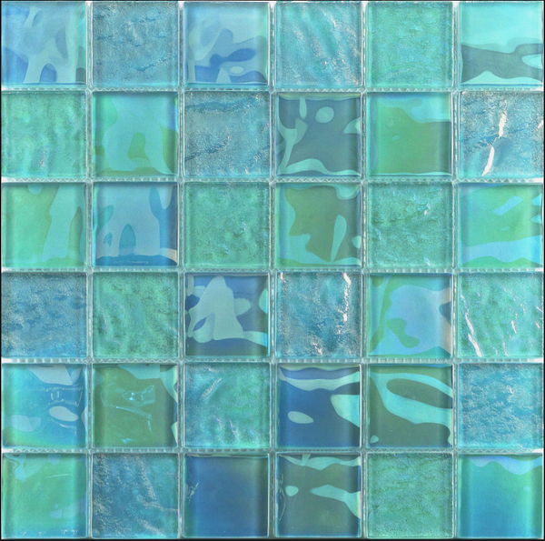 Vidrofina Aquamarina 2x2 Glass Mosaic Tile