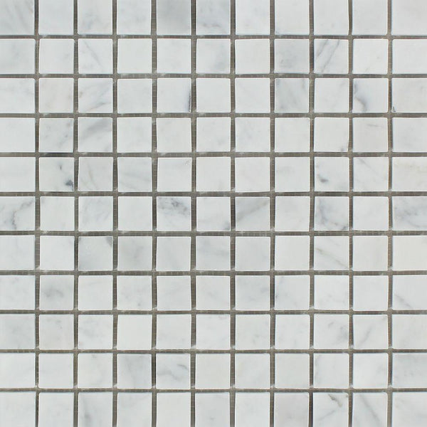 1x1 Bianco Carrara Mosaic Tile ( POLISHED )