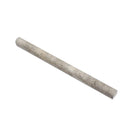 3/4 x 12 Tumbled Silver Travertine Bullnose Liner