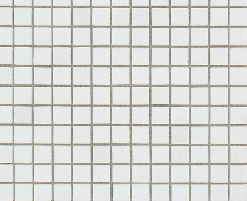 5/8x 5/8 Thassos White Mosaic Tile ( HONED )