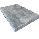 12x24 Silver Travertine Bullnose Pool Coping (5CM - 2”)
