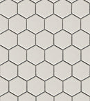 IVORY 2X2 HEXAGON PORCELAIN MOSAIC TILE