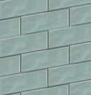 JADE 2X6 BEVELED BRICK PORCELAIN MOSAIC TILE