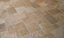 Noce Travertine Brushed and Chiseled French Pattern Tile (Versailles Pattern)