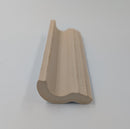 2x6 White Glazed Ceramic Chair Rail 