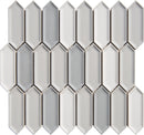 SILVER CLOUD BLEND IVY PICKET PORCELAIN MOSAIC TILE