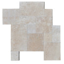 Ivory Travertine Paver Tumbled Versailles Pattern (French Pattern) 3cm
