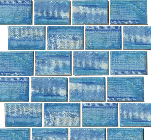 Icy Blue 2x3 Porcelain Pool Tile