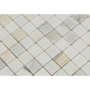 1 x 1 Polished Calacatta Gold Marble Mosaic Tile