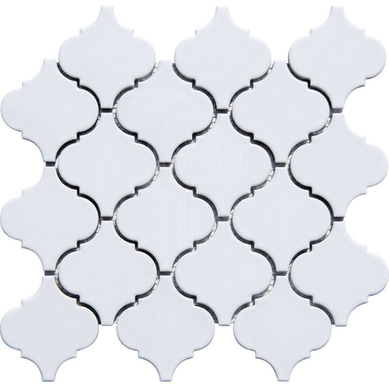 SNOW WHITE ARABESQUE PORCELAIN TILE Lanter