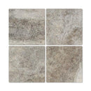 12 x 12 Tumbled Silver Travertine Tile