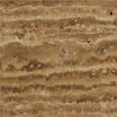 18 x 18 Unfilled Brushed Noce Exotic (Vein-Cut) Travertine Tile