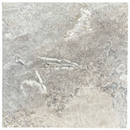 18x18 Silver Travertine Filled And Honed Field Tile ( HONED-MATTE FINISHED )