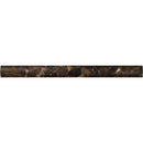 1x12 Polished Emperador Dark Marble Quarter Round Trim