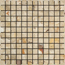 1x1 Tumbled Valencia Travertine Mosaic Tile