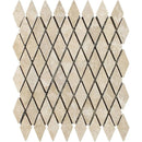 1x2 Tumbled Durango Travertine Diamond Mosaic Tile