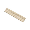 2 1/2 x 12 Honed Durango Travertine Double-Step Chair Rail Trim