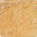 4x4 Tumbled Gold Travertine Tile