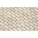 5/8 x 1 1/4 Tumbled Ivory Travertine Baby Brick Mosaic Tile