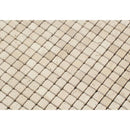 5/8 x 5/8 Tumbled Ivory Travertine Mosaic Tile