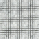 5/8x5/8 Honed Bianco Mare Marble Mosaic Tile