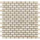 5/8x1 1/4 Polished Crema Marfil Marble Baby Brick Mosaic Tile