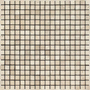 5/8 x 5/8 Tumbled Ivory Travertine Mosaic Tile