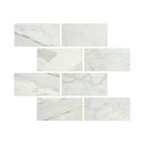 6 x 12 Honed Calacatta Gold Marble Tile