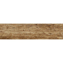 6 x 24 Unfilled Brushed Noce Exotic (Vein-Cut) Travertine Tile