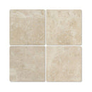 6 x 6 Tumbled Cappuccino Marble Tile