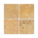 6 x 6 Tumbled Gold Travertine Travertine Tile