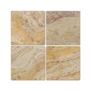 6 x 6 Tumbled Valencia Travertine Tile