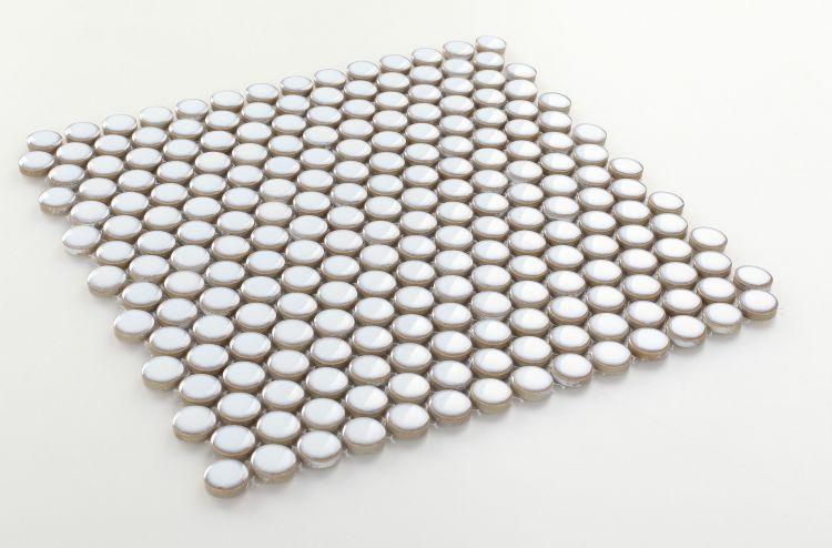 Penny Round  White 11.5 x 11.5