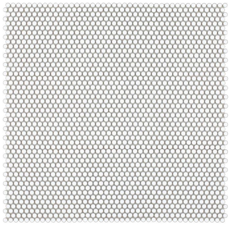 Penny Round  White 11.5 x 11.5