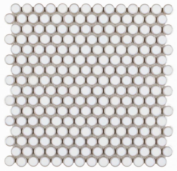 Penny Round  White 11.5 x 11.5