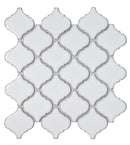 White Lantern Porcelain Mosaic Tile 9.75 x 9.75