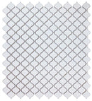 White Lantern Porcelain Mosaic Tile 9.75 x 9.75