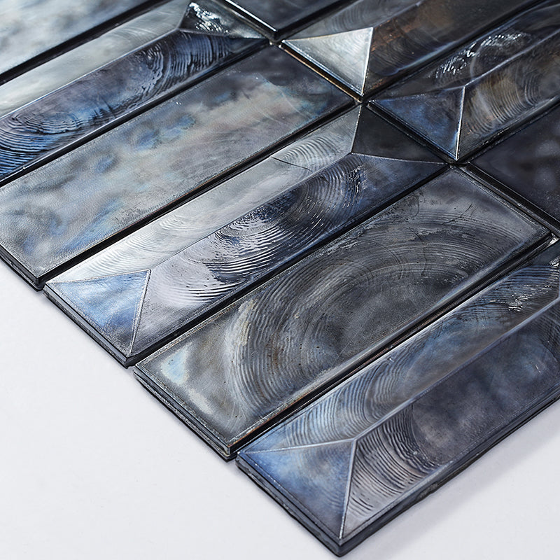 ALLURE GREY RECTANGULAR Glass Mosaic Tile