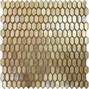 Picket Gold Glass Mosaic Tile