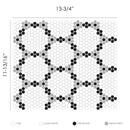 Classic Bourges Collection Glass Mosaic Tile