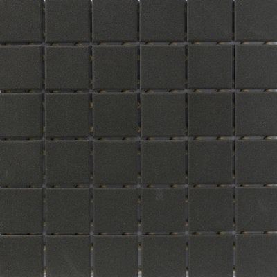 CC PORCELAIN BLACK 12X12 MOSAIC.