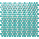 Cosmic Green Penny Round Mosaic Tile