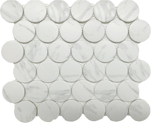 CC Mosaics+ 2" CARRARA DOTS MOSAIC.