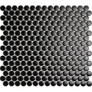 Dark Star Matte Penny Round Mosaic Tile