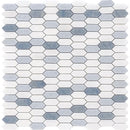AMMOS Thassos, Blue Celeste, Azul Macauba Mix Mosaic Tile