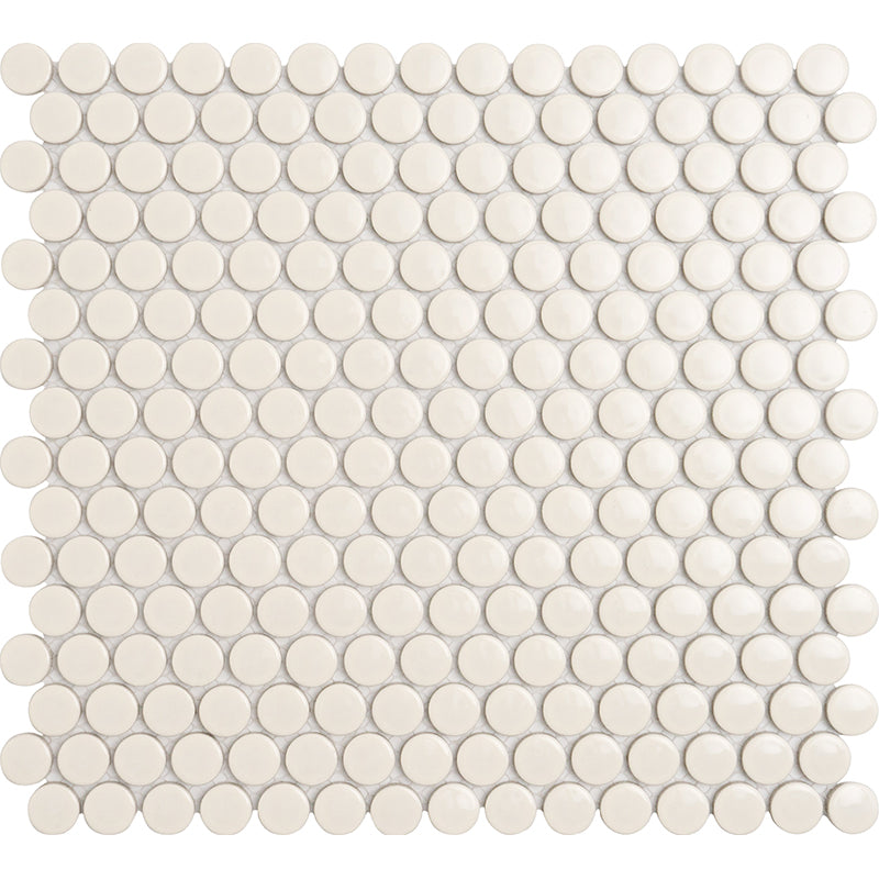 Moon Beige Penny Round Mosaic Tile