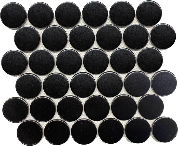 CC Mosaics+ 2" BLACK DOTS MOSAIC.
