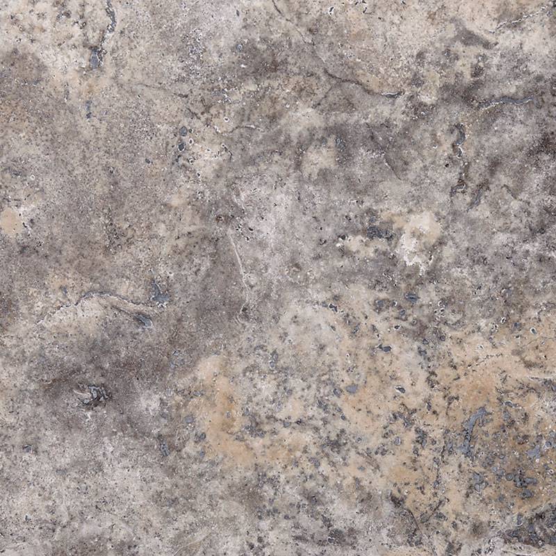 18x18 Silver Travertine Filled And Honed Field Tile ( HONED-MATTE FINISHED )